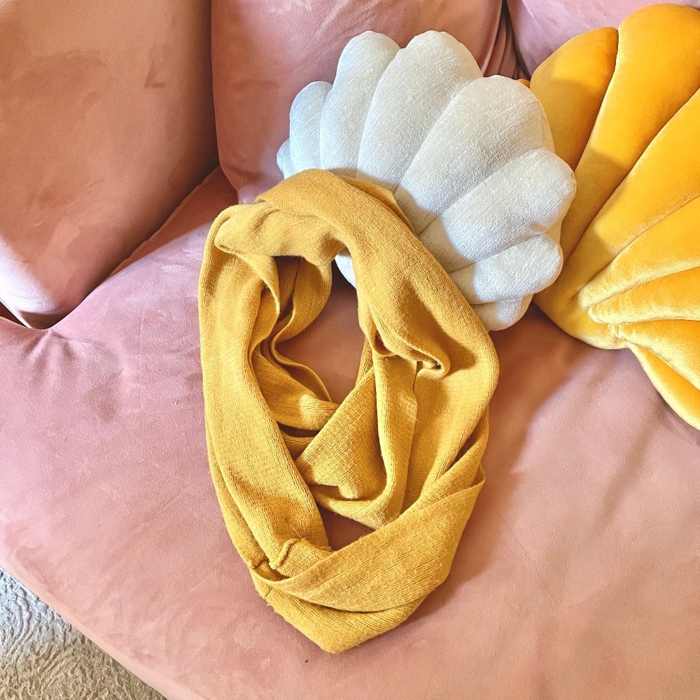 Yellow Ochre/Mustard Infinity Scarf ✨